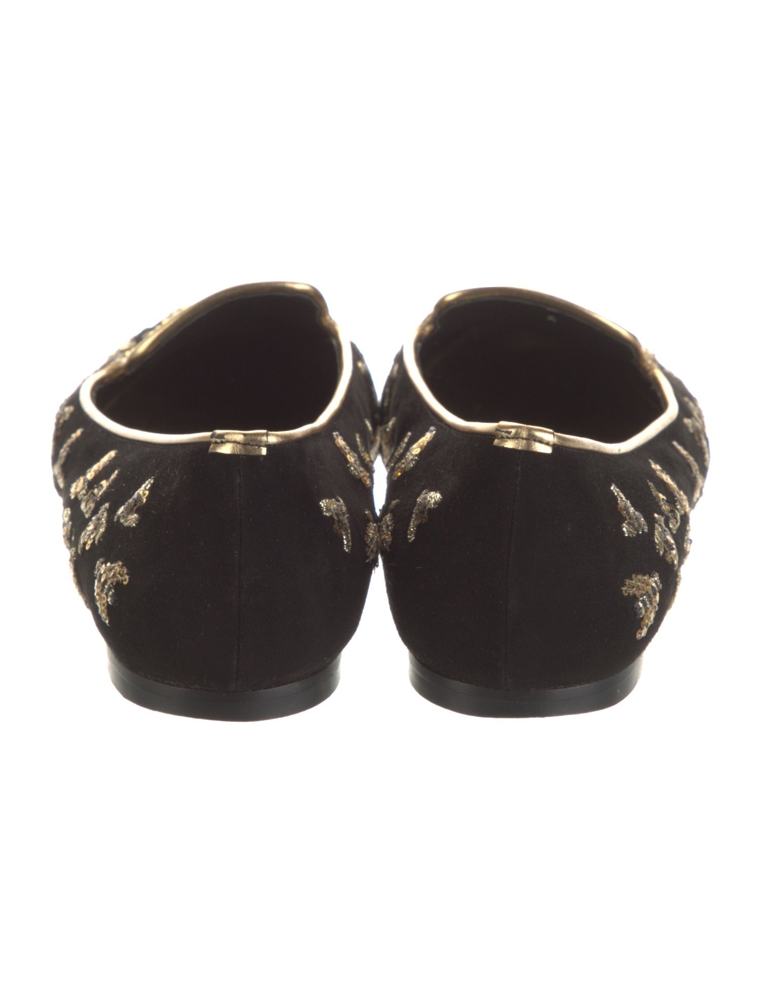 Alexander McQueen Bee Accent Suede Loafers